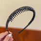Non-slip Rhinestone Hair Hoops Bands Fashion Plastic Rhinestone Headband Women Toothed Elastic Headbands Shiny Luxury Hair Hoops