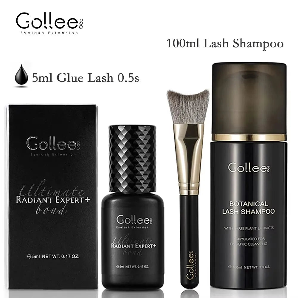 Gollee Glue for Eyelashes 0.5s eyelash Extensions professional eyelash adhesive Waterproof lash supplies for Salon Eyelash glue