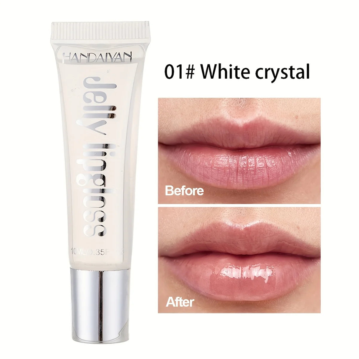 "Candy Glass" Jelly Lip Gloss | Mirror Shine + Fruit-Infused Nectar | Non-Sticky Doodle-Proof Oil | Plumping & Hydrating