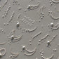 1pcs White 5D Pearl Lace Wave Lines Nail Art Stickers Elegant Exquisite Nail Decoration Decals DIY Self Adhesive Transfer Slider