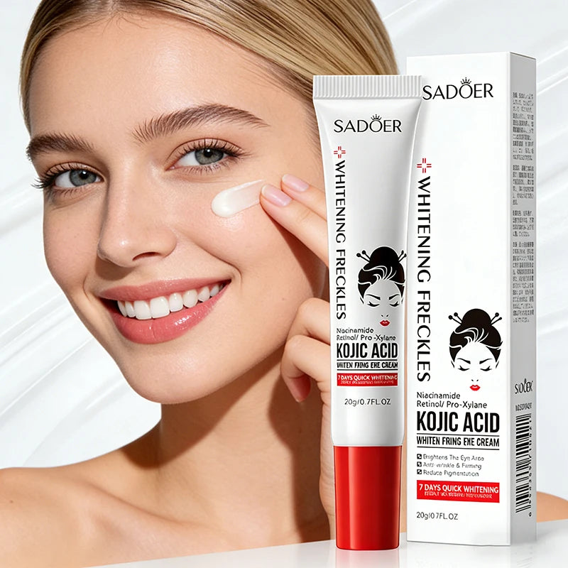 SADOER Kojic Acid Retinol Eye Cream Anti Dark Circles Remove Eye Bags Moisturizing Firming Beauty Eyes Skin Care Products