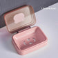 1PC Circular Soap Box Creative PP Waterproof Sealed Portable Soap Box Cover Drainage Soap Rack Supplies