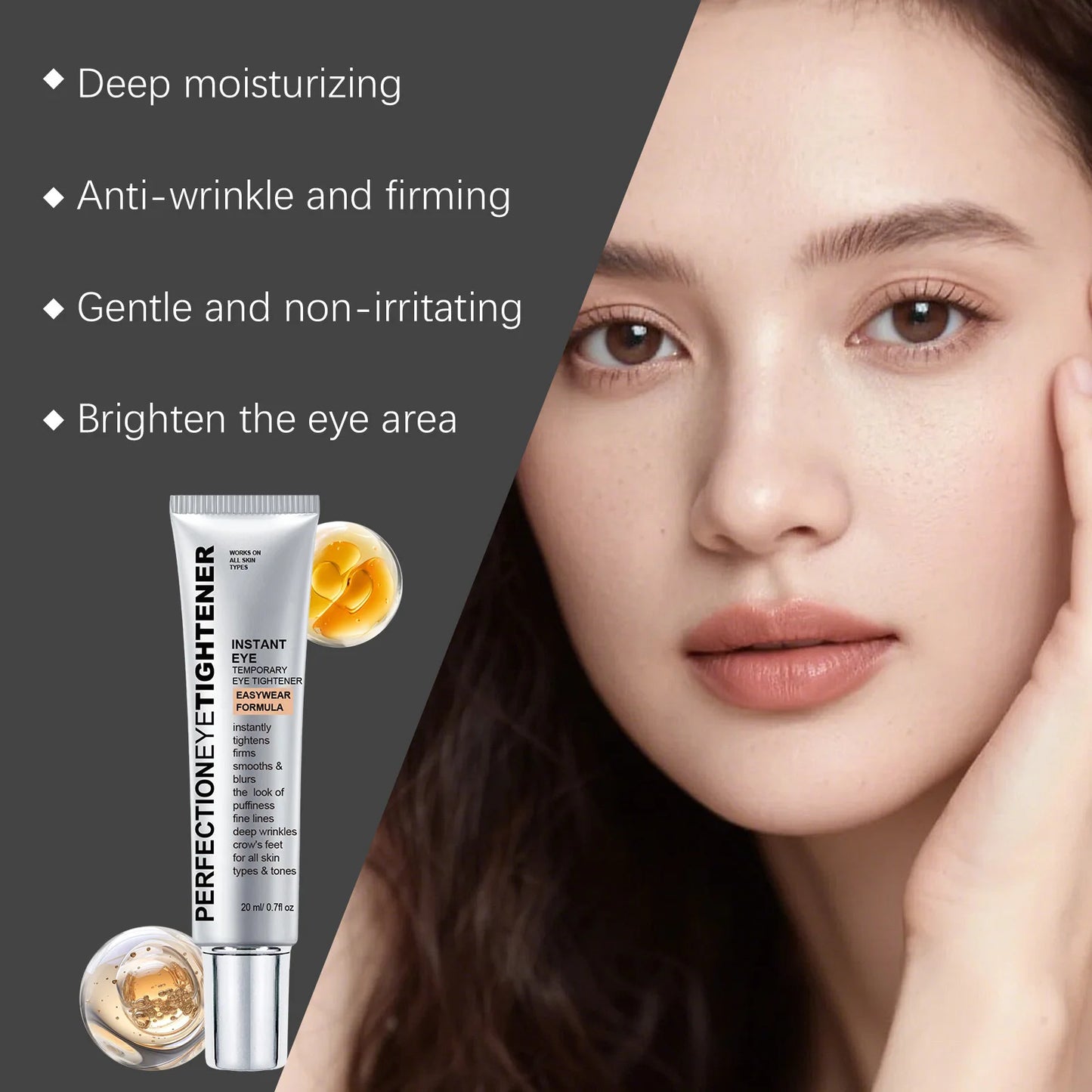 Firm Eye Cream Lifting Tighten Alleviate Eye Bags Dark Circles Moisturize Peptide Eye Cream