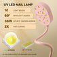 UV Nail Lamp Gooseneck Mini UV Light Gel Nails Portable 36W Rechargeable LED Auto Sensor Nail Dryer for Salon Home DIY Use