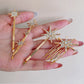 Wedding Bride Hair Clip Pins Set Metal Crystal Starburst Hairpins Luxury Bridal Hair Barrettes Fashion Hair Accessories