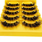 5pairs Mink Eyelashes Invisible Band Lash Extension Natural False Eyelashes Cross Cluster Fairy 3D Faux Big Eye Long Fake Lashes
