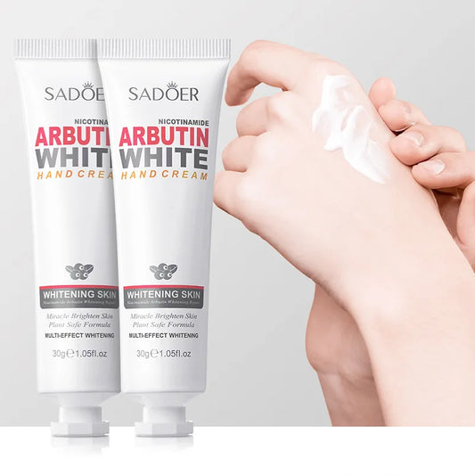 1/2pcs SADOER Niacinamide Arbutin Hand Cream Moisturizing Non Greasy Nourishing Anti Dry Crack Hydrating Hands Skin Care