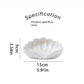 Cute Ceramic Shell Storage Box Self Draining Multi-Purpose Swan Soap Case Sea Shell Shape Waterproof Soap Dish Household