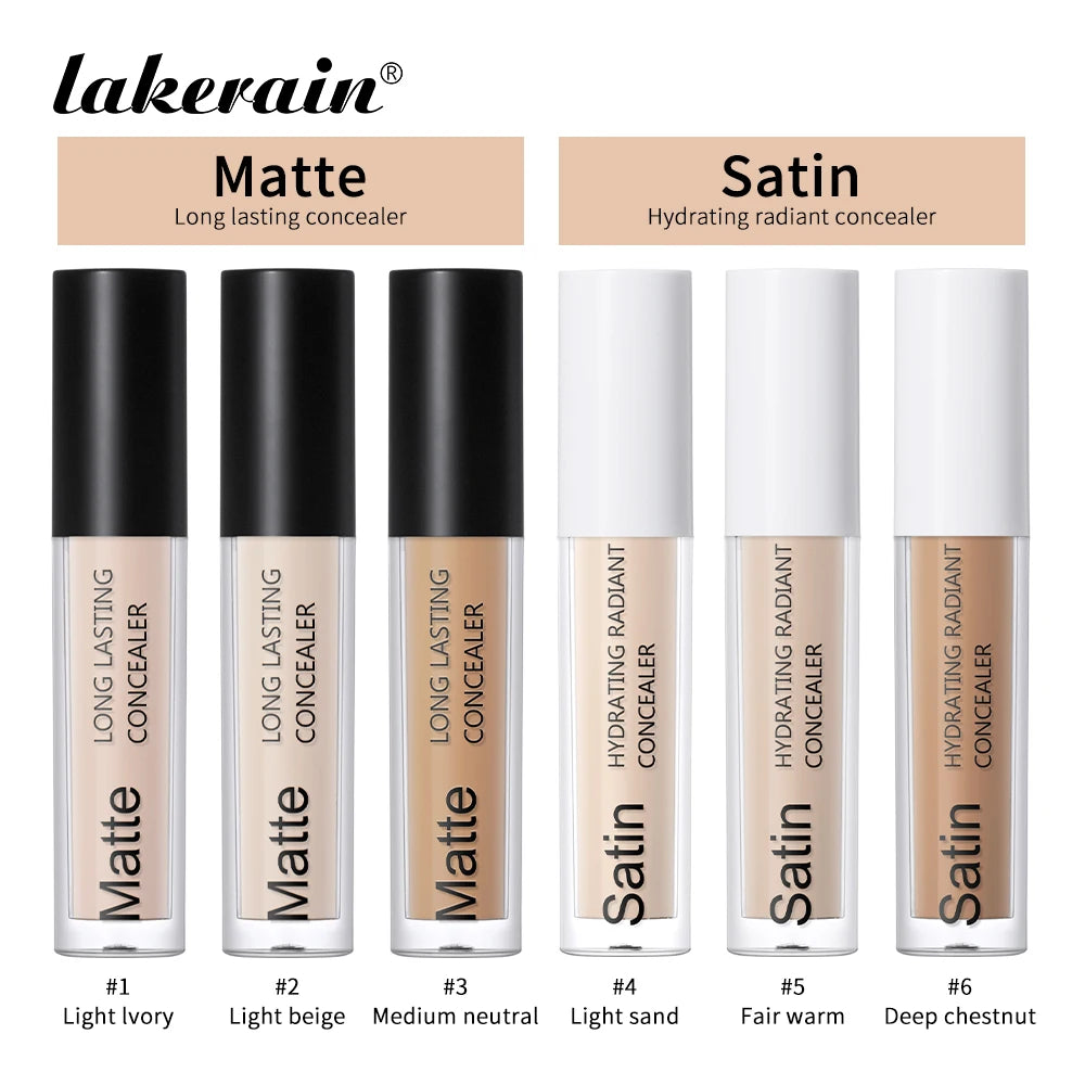 Lakerain Hydrating Radiant Concealer Liquid Foundation Texture High Coverage Long-Lasting Oil Control Hydrating Skin Concealer