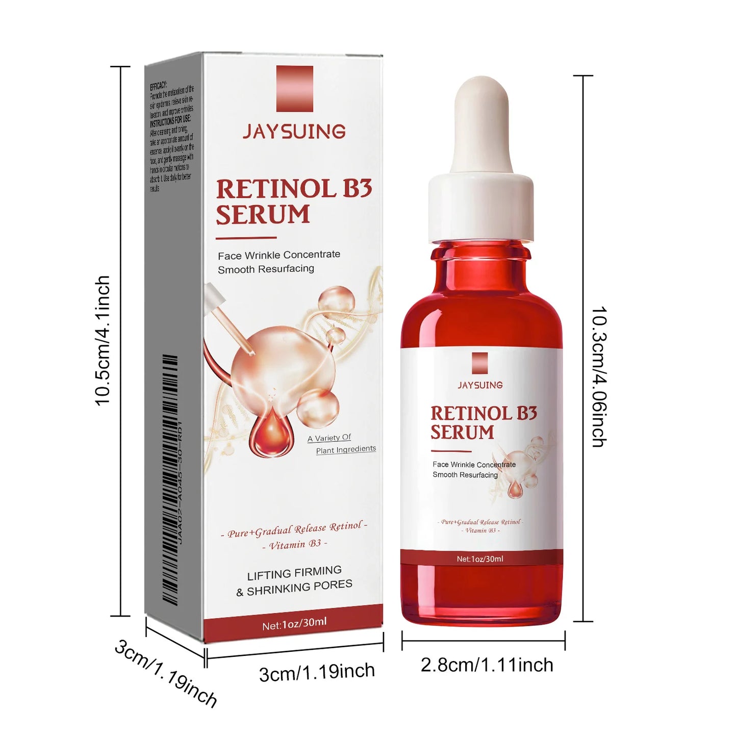 Retinol B3 Face Essence Deep Moisturizing Fade Fine Line Lifting Firming Repair Smooth Nourish Tighten Brighten Serum Skin Care
