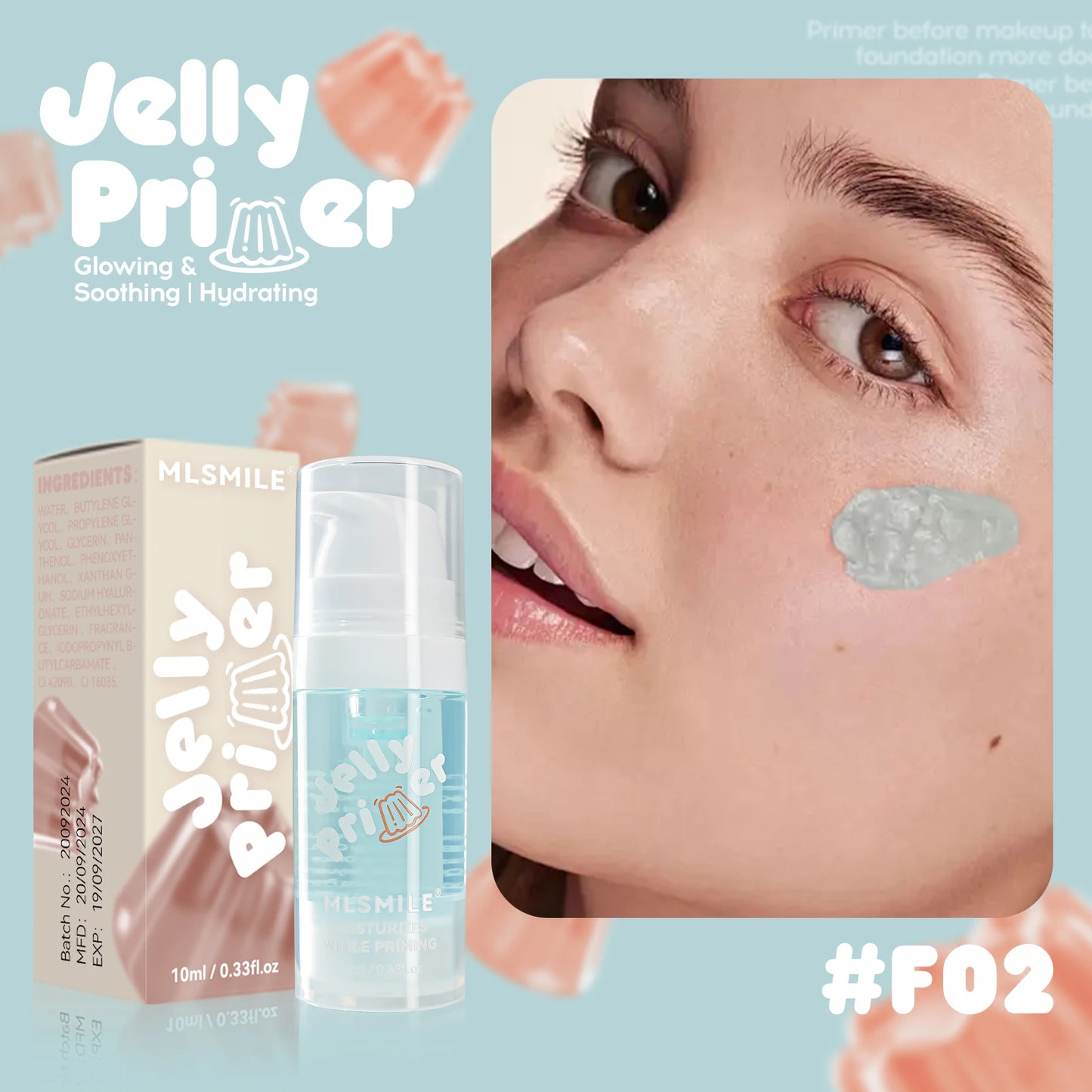 Transparent Jelly Primer Makeup Base Invisible Pore Oil-control Matte Finish Long Lasting Makeup Holding Pre Makeup Primer Gel