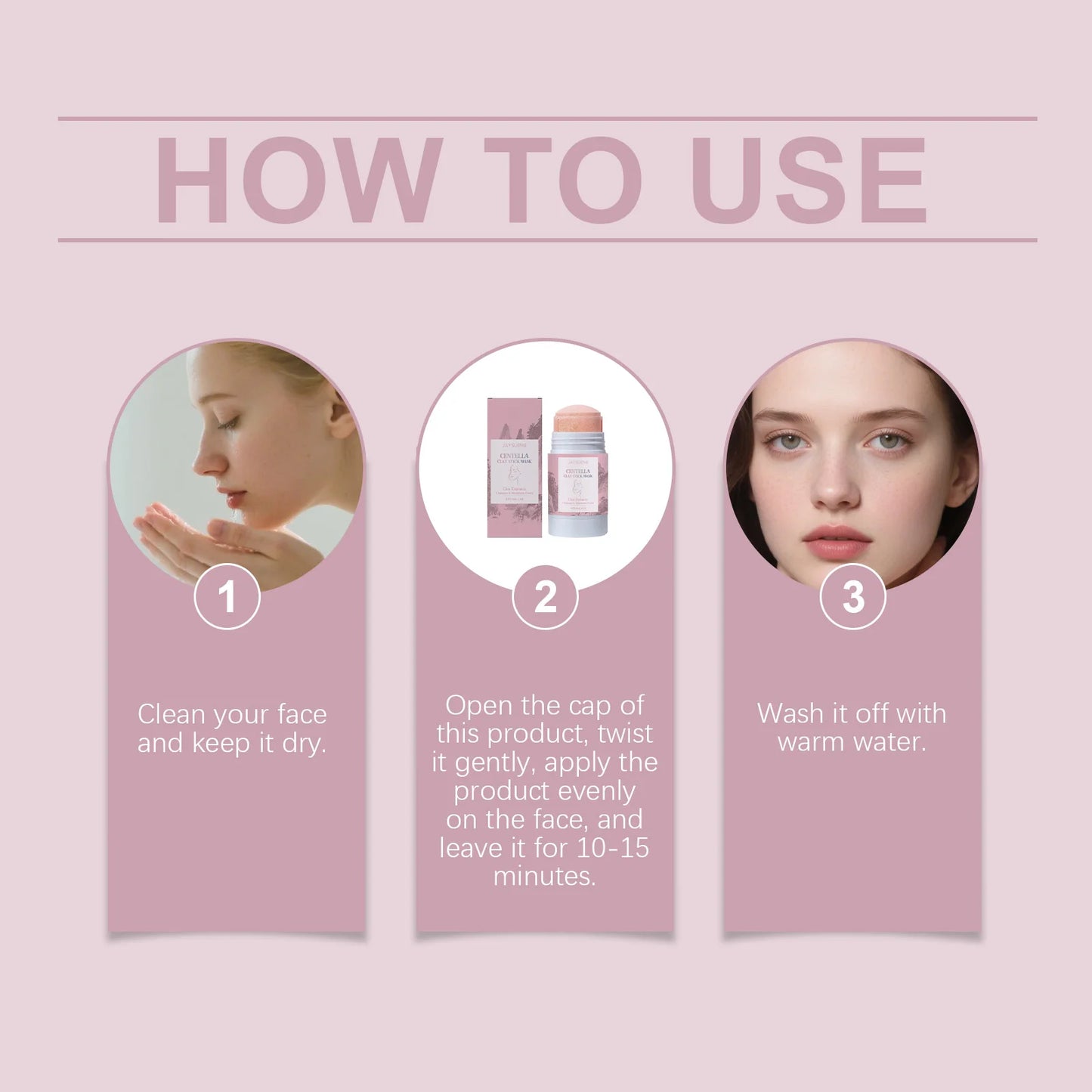 Centella Asiatica Clay Mask Face Moisturize Blackhead Remove Pore Purifying Poremizing Soothing Deep Cleansing Mud Mask