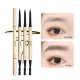 Waterproof Eyebrow Pencil, Eyebrow Pencil For Beginner, Extremely Fine Double-headed Eyebrow Pencil, Durable And Long Lasting