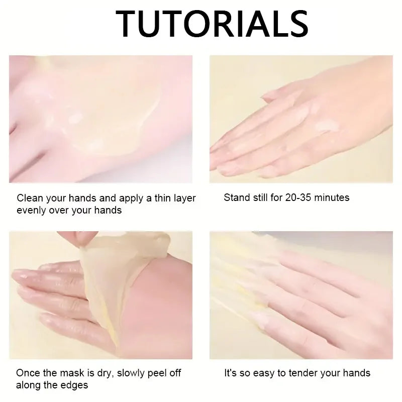 1/3/5/10 Pcs Vitamin C Turmeric Hand and Foot Skin Mask Moisturizing Exfoliating Hand Wax Cream Exfoliating Foot Skin Care