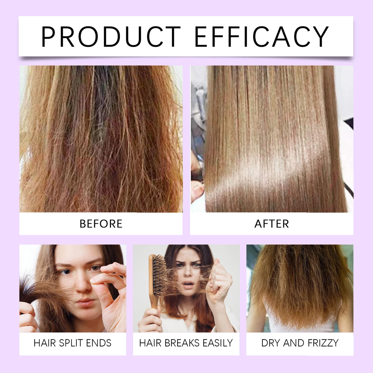 Keratin Purple Hair Mask 100g Repair Treatment for Gray & Yellowing Hair, Anti-Brass Toning Mask for Blonde & Bleached Hair