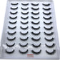 2023 New 20 pairs natural long 3D mink false eyelashes fake lashes makeup kit Mink Lashes extension eye lashes short eyelashes