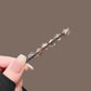 2pcs Sparkling Rhinestone Long Hair Clip Vintage Socialite Style Hairstyle Embellishing Wedding High-end Party Temperament Item