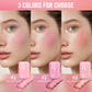 Single Color Butter Blush Matte Natural Cheek Tint Waterproof Face Contouring Cosmetics Blush Powder Face Soft Female Makeup