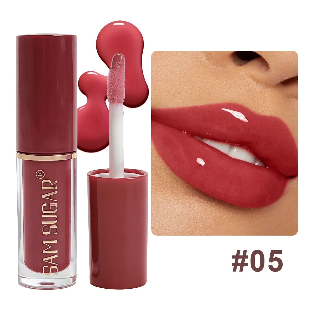 Clear Mirror Gloss Lipgloss Mini Lip Gloss Oil Long Lasting Moisturizing Liquid Lipstick Fade Lip Lines Plumping Lip Tint Makeup