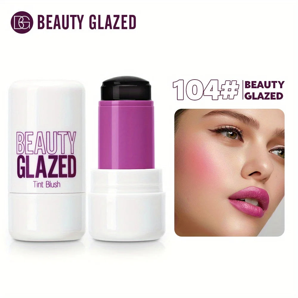 Makeup Blush Stick Lip Tinted Cooling Water Jelly Tint Jelly Blush Stick Watercolor Multi-Use Matte Blush Makeup