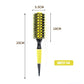 Professional 1PC 6 Sizes Round Wooden Hair Brush Boar Bristle Mix Nylon Salon Women Hair Styling Tools Yellow Brazil Hair Curler