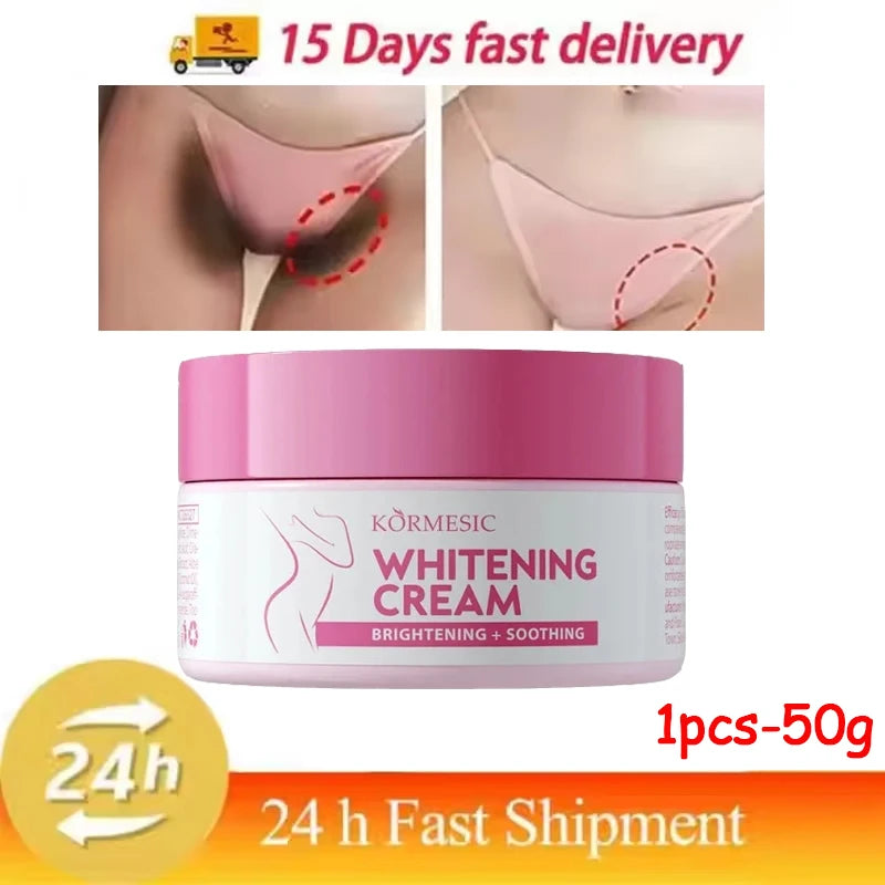 Body Whitening Bleach Cream Brighten Underarm Elbow Knees Joint Removal Intimate Parts Dark Spots Melanin Snow Bleach Cream