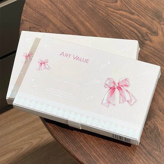 Art Value Butterfly Dance Color Box Four Lip Glaze Blush Set Necklace Lip Mud Blush Set