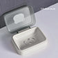 1PC Circular Soap Box Creative PP Waterproof Sealed Portable Soap Box Cover Drainage Soap Rack Supplies