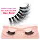 Half Eye Lashes Natural 3D Mink Short False Eyelashes Fluffy Wispy Cross Strip Fake Lashes Soft Half Eyelashes Extension Makeup