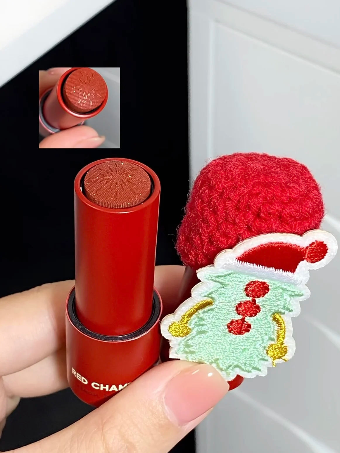 RED CHAMBER Waterlight Blush Lip Gloss Multi-use Cream Pearl Shimmer Eye Shadow High Gloss Face Contouring Makeup Christmas