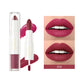 QIBEST 2 In 1 Matte Lipstick Lip Gloss Makeup Double Head Lip Satin Sexy Red Purple Lipgloss Long Lasting  Lip Tint Makeup