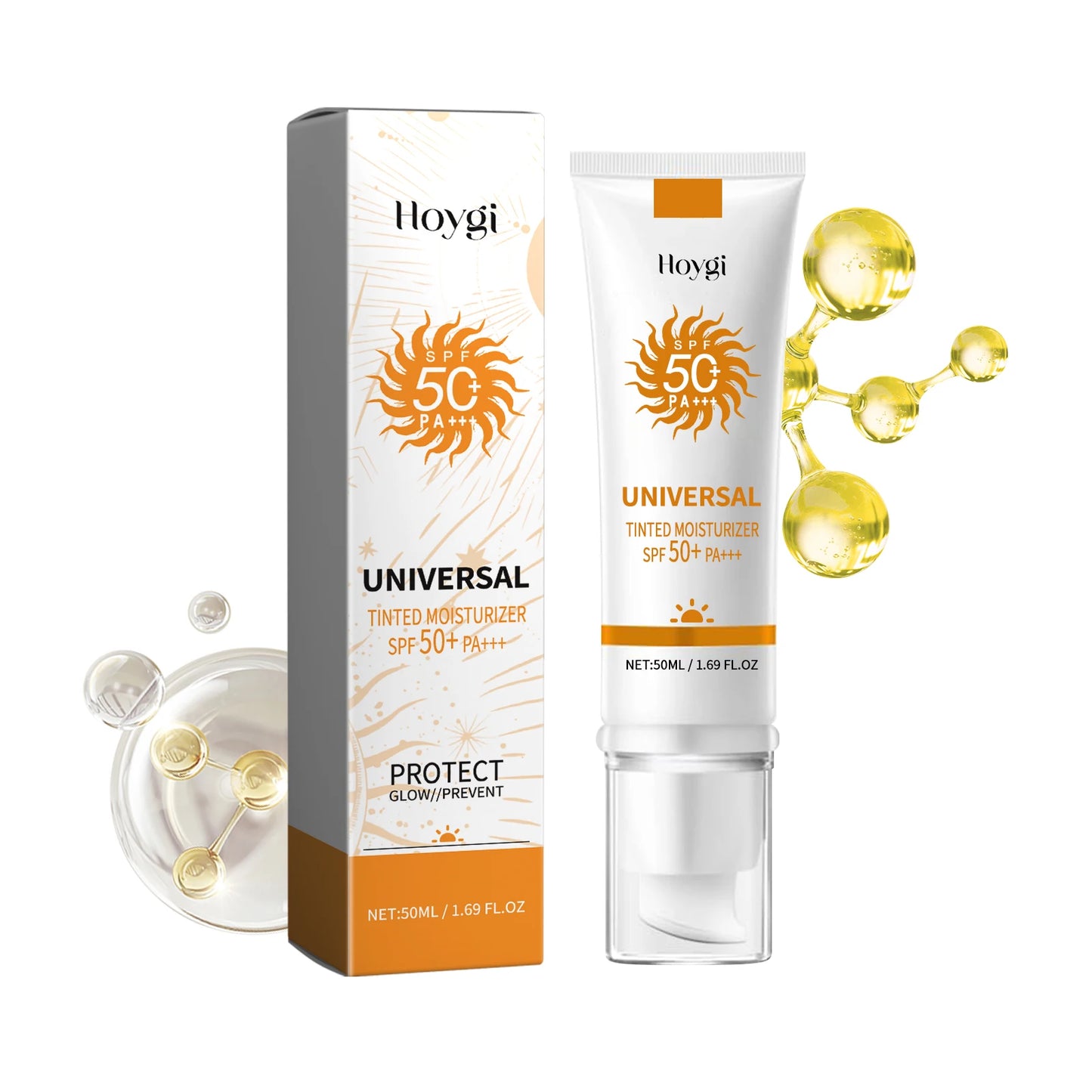 Hoygi Sunscreen whitening face sunscreen isolation makeup base moisturizing refreshing UV sunscreen Skin Whitening Cream