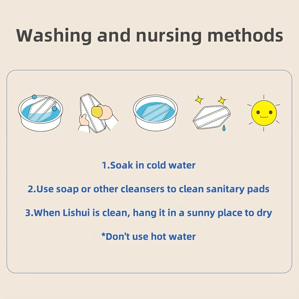 3pcs/Pack Small Reusable Washable Sanitary Pads Graphene Lining Soft Daily Panty Liners Light Flow Incontinence Cotton Pads