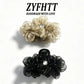 1/3pcs ZYFHTT Rhinestone Mesh Flower Hair Clip Claw for Woman Elegant Shark Clip Fashion Girl Hair Clamp Hair Accessories