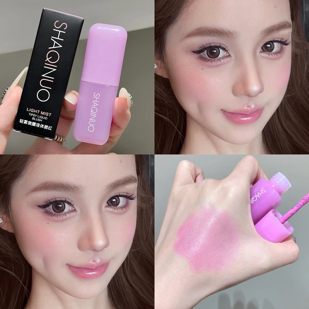 Light Blush Liquid Moisturizing Blush Lipstick Mirror Vitality Brightening Natural Rouge Multi-functional Makeup Stick
