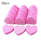 10/25/50pcs Heart Sponge Nail Files Blocks 180/240 Double-sided Polishing Sanding Buffer Washable Sandpaper Manicure Tools