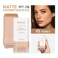 Matte Foundation Stick Waterproof Coverage Travel Flawless Eraser Foundation Stick Lightweight Enhance Skin Radiance Face Makeup