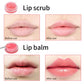 Vegan Fruit Lip Scrub Lipstick 2 in 1 Moustirzing Lip Balm Private Label Custom Logo Sugar Lip Scrub
