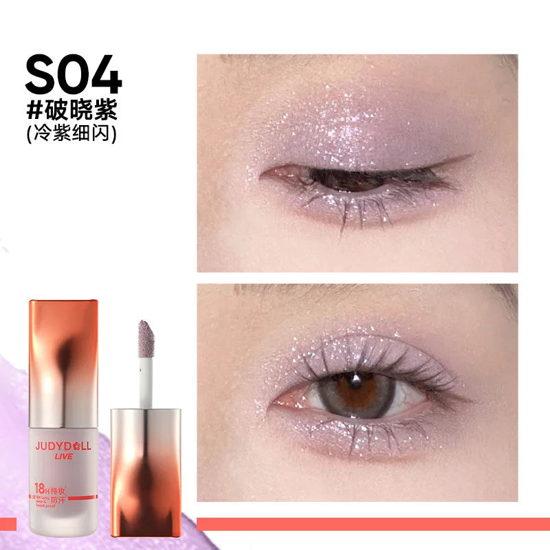 Judydoll Shimmer Metallic Glitter Eyeshadow Highly Pigmented Long Lasting Waterproof Liquid Matte Shadow Eye Makeup Cosmetics