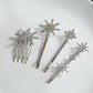 Wedding Bride Hair Clip Pins Set Metal Crystal Starburst Hairpins Luxury Bridal Hair Barrettes Fashion Hair Accessories