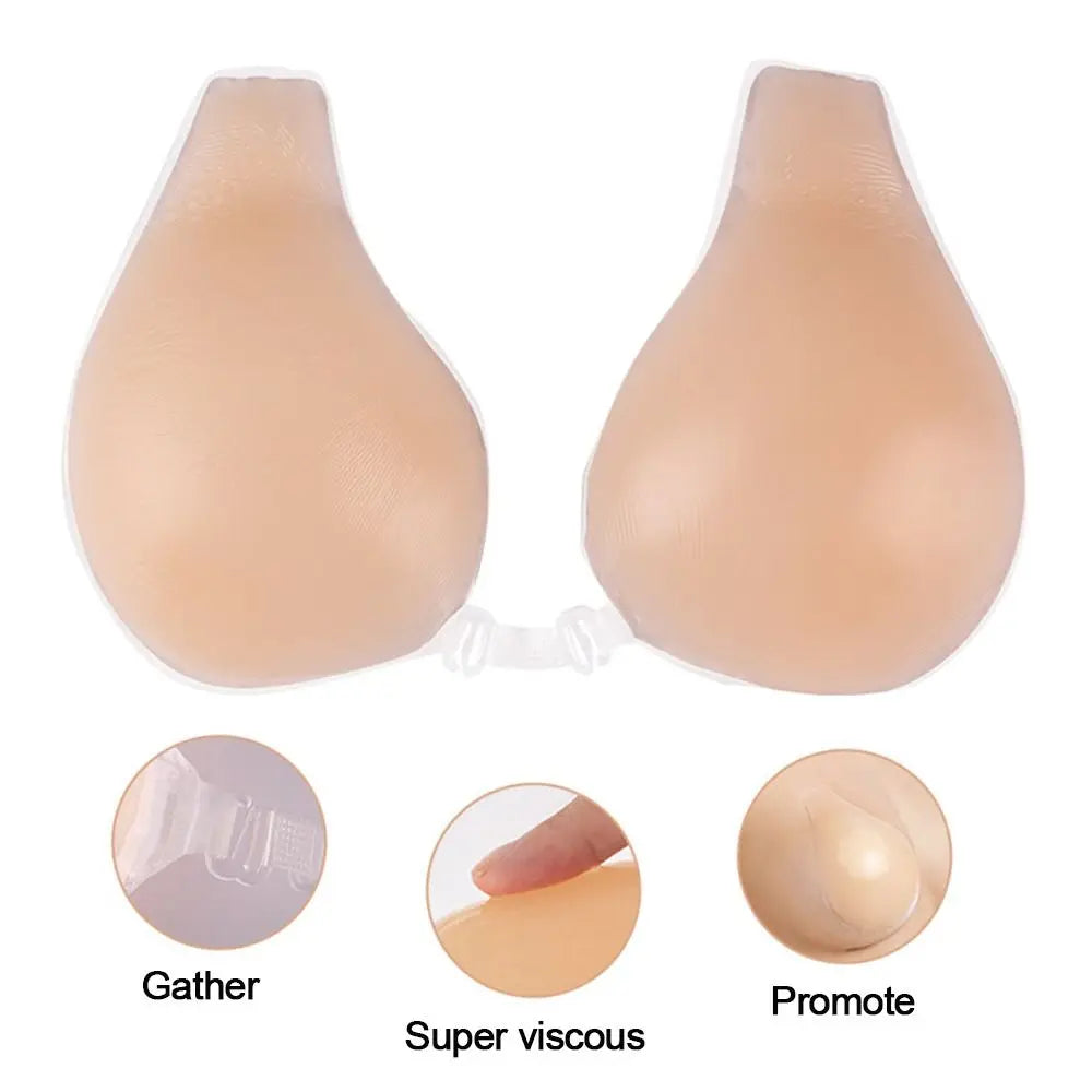 Sexy Self Adhesive Bra Silicone For Women Cover Bra Pad Breast Lift Chest Stickers Strapless Breast Petals Nude Bra