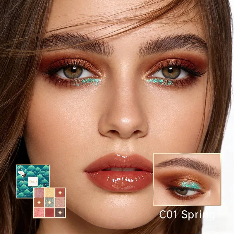 CATKIN Eternal Love Seasonal 9 Colors Eyeshadow Glitter Shimmer Matte Metallic Natural Special Chinese Modern - Hot Sales