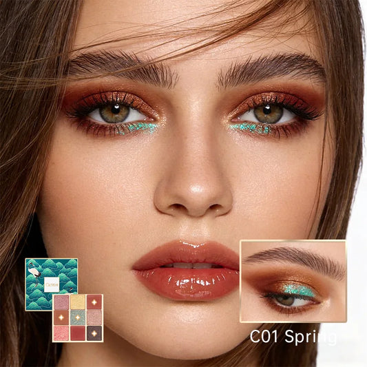 CATKIN Eternal Love Seasonal 9 Colors Eyeshadow Glitter Shimmer Matte Metallic Natural Special Chinese Modern - Hot Sales
