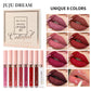 8 pcs matte liquid lipstick, lip glaze - waterproof, non-stick, long-lasting lip gloss, brown, pink, purple and red tones