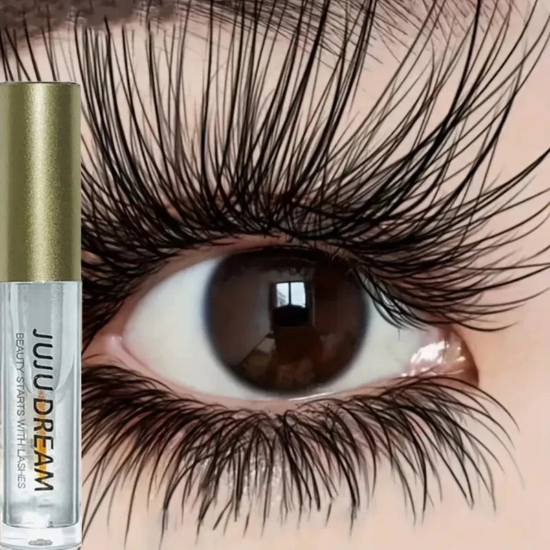 Natural Dense Eyelash Essence - Nourishing formula to plump and curl eyelashes, eye makeup gel mascara