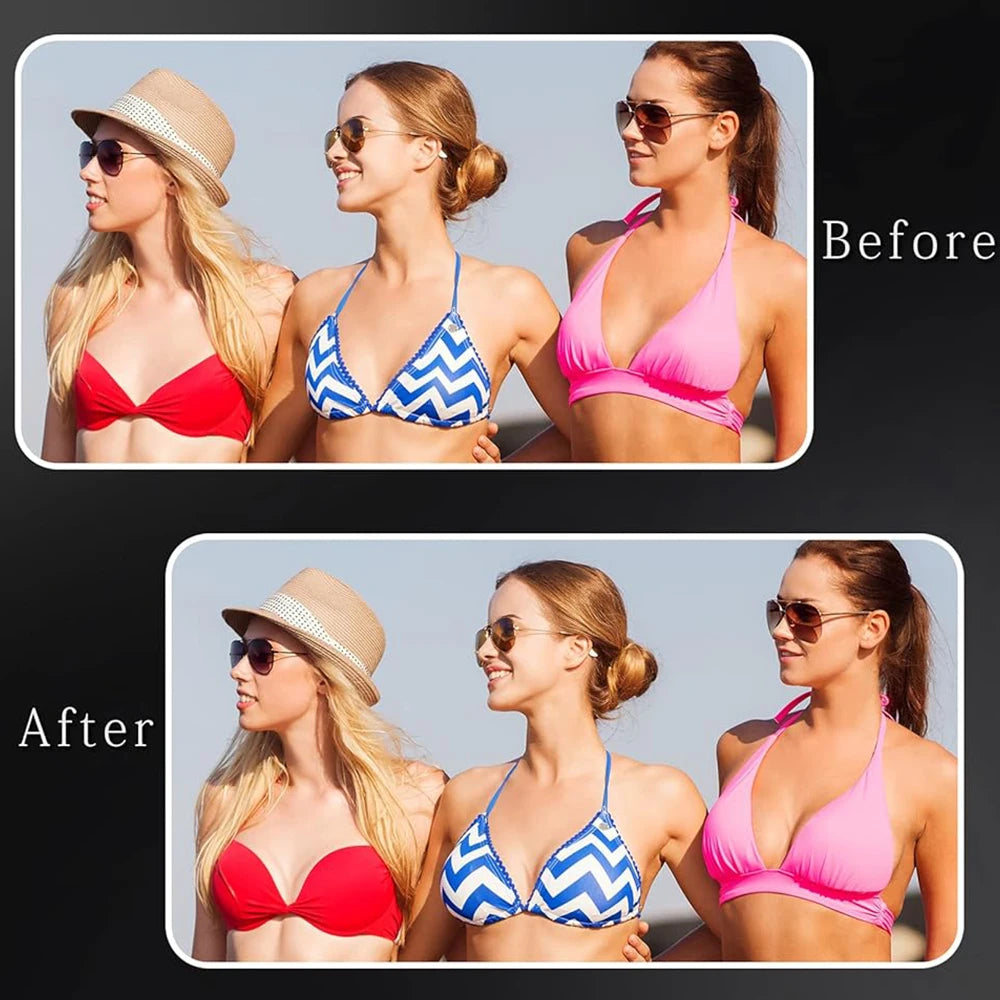 Silicone Bra Inserts Gel Bra Push Up Breast Pads Bra Padding Bust Enhancer For Sports Bra Swimsuit Cleavage Enhancers Pads