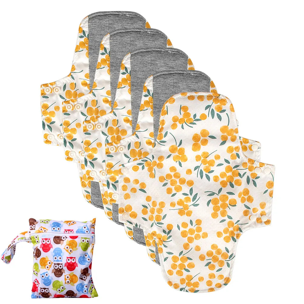 BIAI Large Size Female Nursing Pad Naturally Cloth Menstrual Pad Breathable Graphene Sanitary Pads Panty Liner For Women 22*28CM