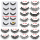 3D Faux Mink Lashes X05 Fluffy Wispy False Eyelashes 5Pairs Reusable Soft Volume Eyelashes Natural Look for Daily & Party Makeup