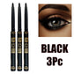 2Pcs Waterproof Black Brown Eyeliner Pencils-Smudge-Proof, Long-Lasting &Beginner-Friendly Smooth High Pigmented Punk Eye Makeup