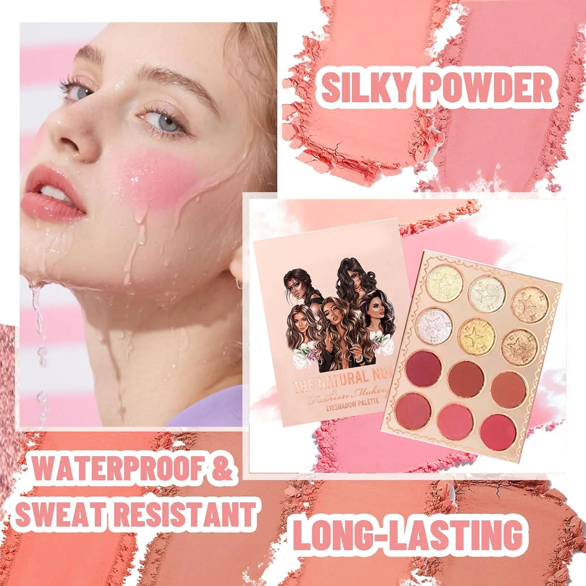 Eyeshadow Palette Book 76/91/117 Colors Matte Shimmer Glitter High Pigmented Long Lasting Resistant Beginner Friendly Makeup for Daily Use Party Gift Women Girl